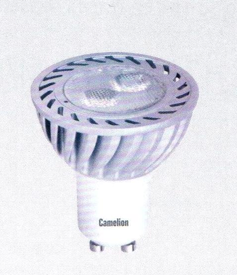 Эл. лампа светодиодная Camelion GU10-HELED-5W  3000K(5Вт 220В)