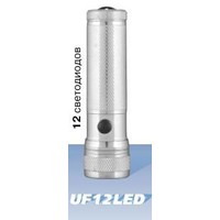 Фонарь  Ultra Flash  UF 12 LED (12светодиод, алюминий, металик, 3xAAA)