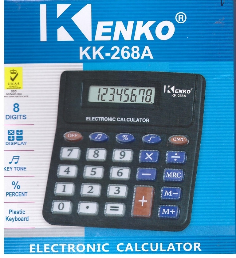 калькулятор Kenko KK-268A (8 разрядный, наст)