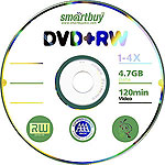 диск Smart Buy DVD+RW 4,7Gb 4x Slim (5)