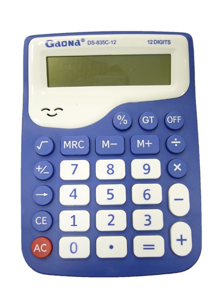 Калькулятор GAONA DS-835-12 (12 разр., р-р13 х 18 см) настольный