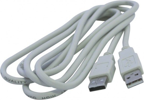 Кабель USB A (штекер) - USB A (гнездо),    1 м Нетко белый, тип 2.0