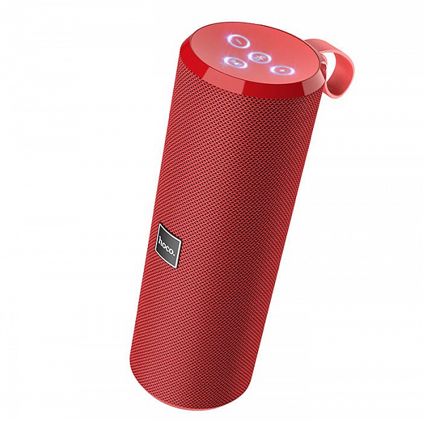 Колонка портативная с BLUETOOTH HOCO BS33 Красный (10W, MP3/TF/USB/AUX-3,5мм, аккум, 21*7.2*7.5см)