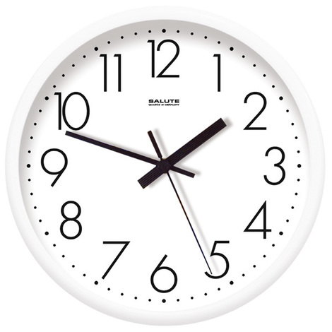 Часы настенные  Салют 26х26  П - 2Б7 - 012 пластик  круглые (10/уп)