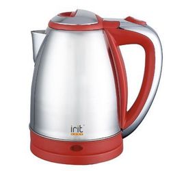Чайник IRIT IR-1314 нерж красный (1,8л, 1,5 кВт, закрытая спираль)