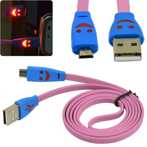 Кабель USB - micro USB Орбита BS-3062, LED, светящ.1м, 10шт/уп