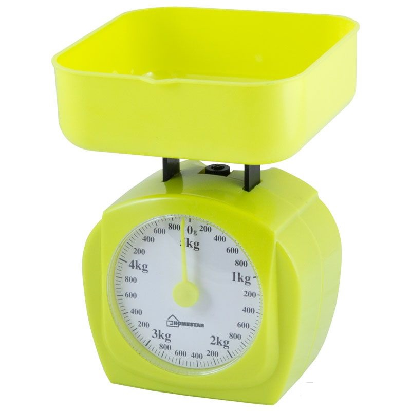 Весы кухонные HOMESTAR HS-3005М, механич., 1 кг, цвет желтый