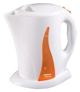 Чайник Magnit RMK-2197, 1,7л, пластик, белый с оранжевым,, 1850-2200 Вт