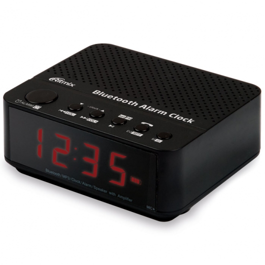 Радиобудильник Ritmix RRC-818 BLACK (дисплей 3 см, расширенныйFM, Кварц.стабилизатор, 220В/батар)