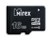 Пам.MicroSDHC,16Gb Mirex (Class 10) без переходника