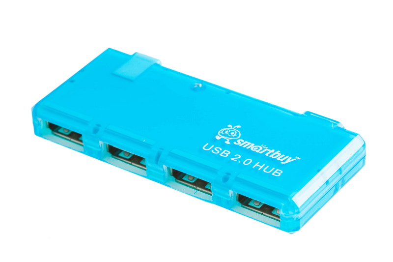 USB - Xaб SmartBuy 4 порта (SBHA-6110-B) Blue