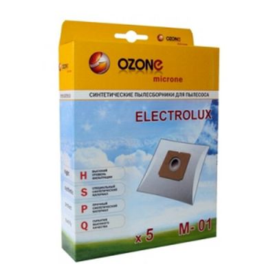 OZONE micron M-01 синтетические пылесборники 5 шт.(Electrolux XIO)