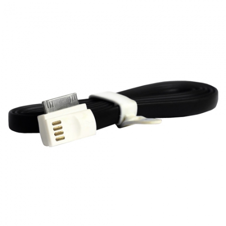 Адаптер Smartbuy iK-412m  USB - 30-pin для Apple,  длина 1,2 м,  черный