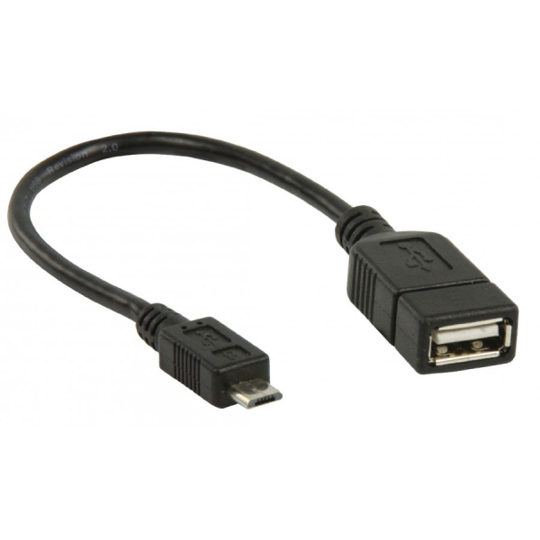 Переходник USB Орбита SB-1013  (штекер microUSB - гнездо USB) 10см