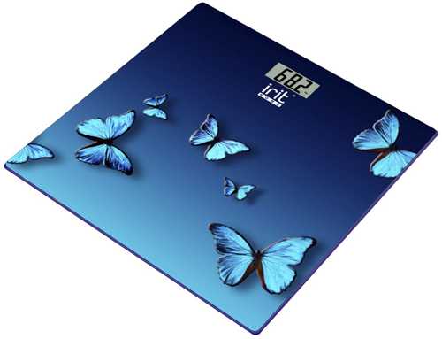Весы напольные IRIT IR-7264  (электронные, LCD дисплей, 150кг точность 100г)