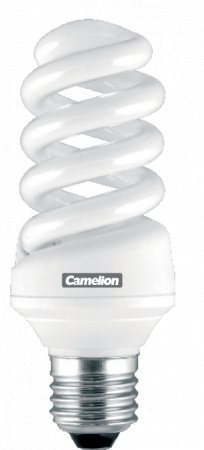 Энер лампа Camelion CF13-AS-Т2/827/E27 (спираль) Warm light (2700K) (13Вт 220В) (25 шт./уп.)