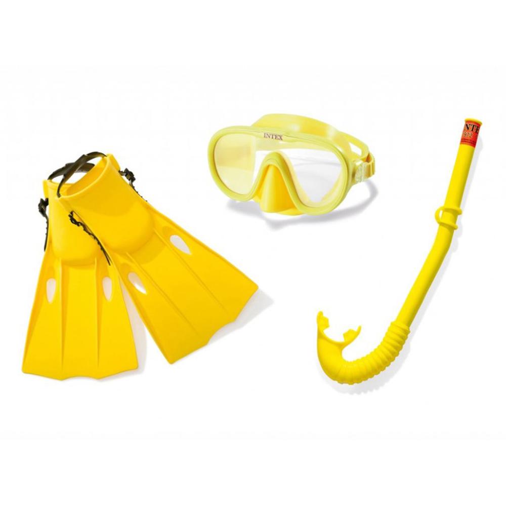 Набор для плавания (маска, трубка, ласты), от 8 лет, INTEX 55655