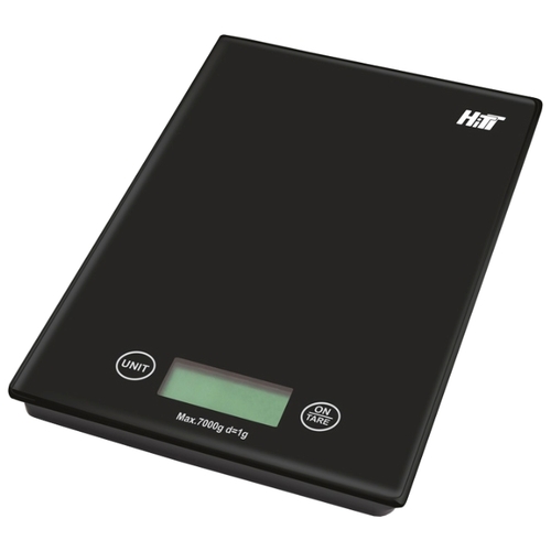 Весы кухонные HITT HT-6103 белые (5 кг/1г, электронные, слим, стекло, LCD дисплей) 20/уп