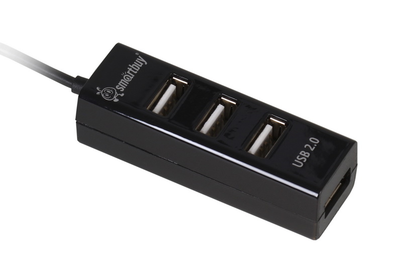 USB - Xaб Smartbuy Engine 4 порта черный (SBHA-160-K)
