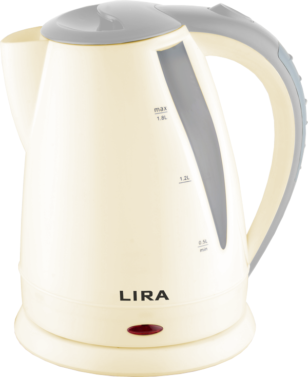 Чайник LIRA LR 0113 cream (диск,пластиковый кор, объем 1.8л.) 1800Вт