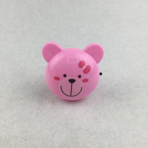 Ночник Camelion NL-189   "Мишка розовый"   (LED ночник с выкл, 220V)