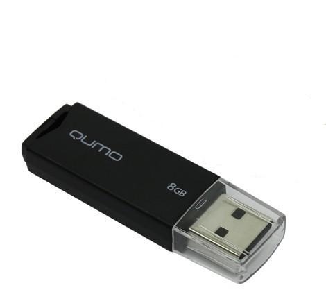 USB2.0 FlashDrives 8Gb QUMO Tropic Black черный