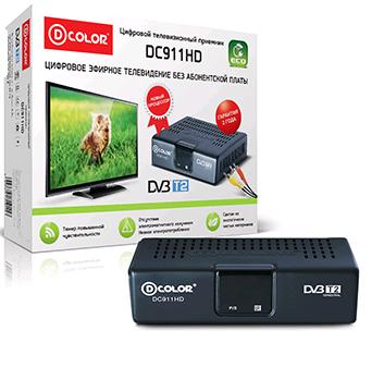 Цифровая TV приставка (DVB-T2) D-Color DC911HD (RCA, без HDMI и USB)
