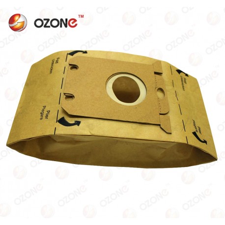 OZONE Paper P-02 бумажные пылесборники 5 шт. (Electolux S-Bag, E-15, E-18, E-40, E-54a, E-200, 202)