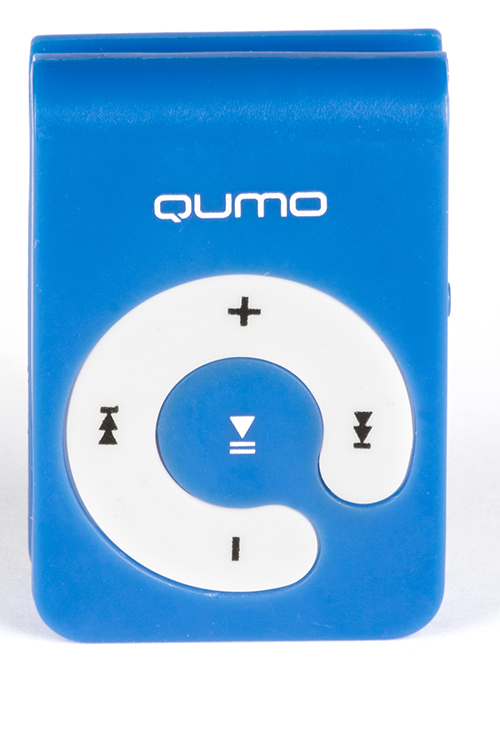 mp3 плеер QUMO HIT!  синий  Micro SD слот, кабель USB в комплекте, клипса