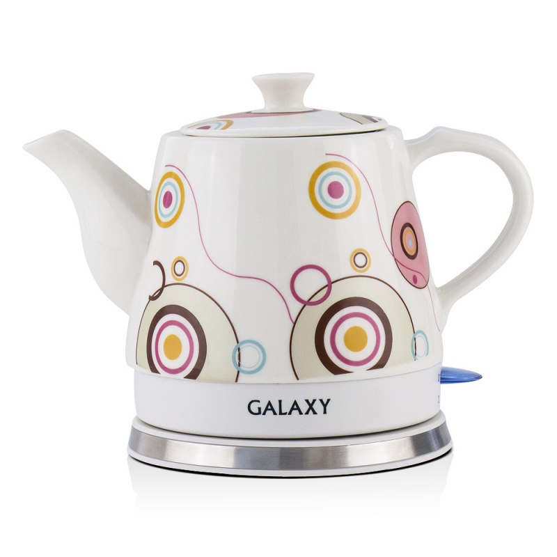 Чайник Galaxy GL 0505  керамич (1,4 кВт, 1,2л) 8/уп