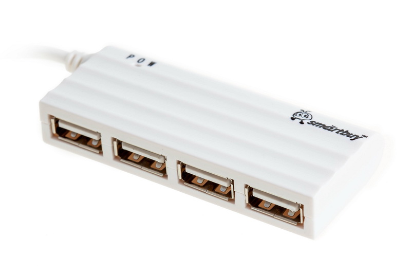 USB - Xaб SmartBuy 4 порта (SBHA-6810-W) белый