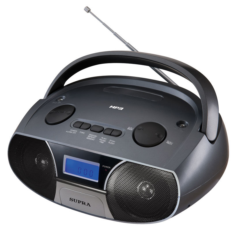 Магнитола Supra BB-27MUS (USB/SD/MP3 ЖКИ, AM/УКВ+FM,2*1.5Вт, 220/бат)