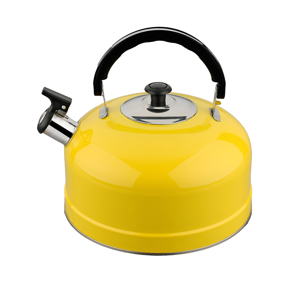 Чайник со свистком IRIT IRH-410 желтый (нерж, 2,5л)