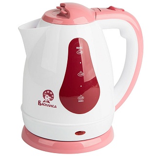 Чайник  Василиса Т3-1500 белый/розовый, 1,8л, 1500Вт (уп.12шт)