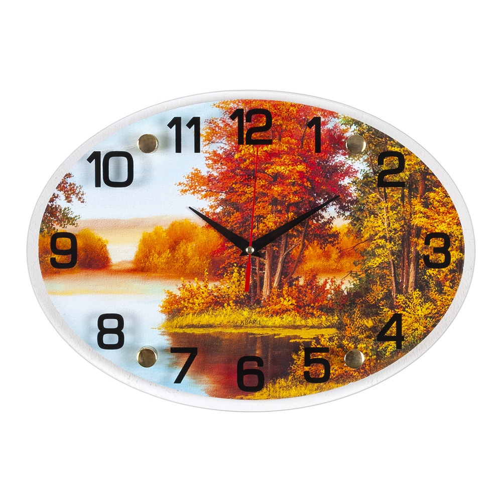 Часы настенные СН 2434 - 964 Осенний лес овальн (24х34) (10)