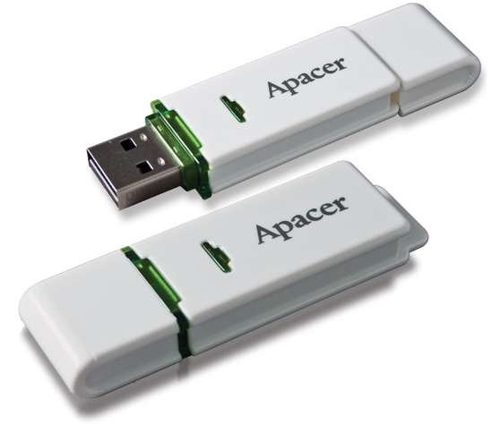USB2.0 FlashDrives16 Gb Apacer AH223 white