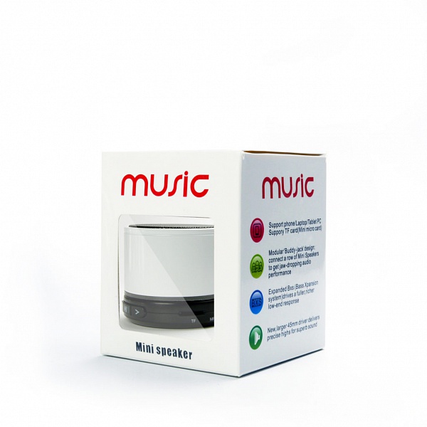 Мини колонки MP3 Орбита M904 с BLUETOOTH  (3W,TF, FM,bluetooth, аккум)