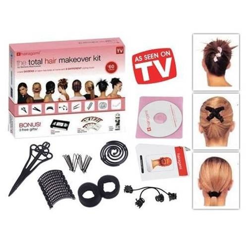 Заколки The total hair makeover kit, с обучающим CD-диском