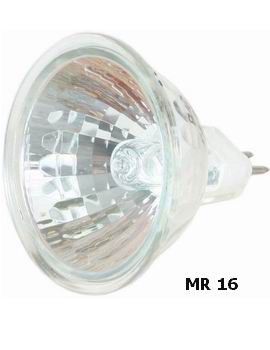 Лампа галоген. Camelion MR16   50W 12V  GU5.3  (Эл.лампа галоген. с защ.стеклом)