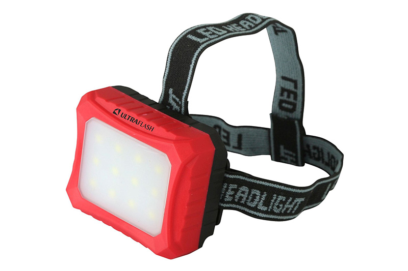 Фонарь  Ultra Flash  LED5373 (фонарь налобн., красн. + черн., 12LED, 1 реж, 3хR6, пласт, блистер)
