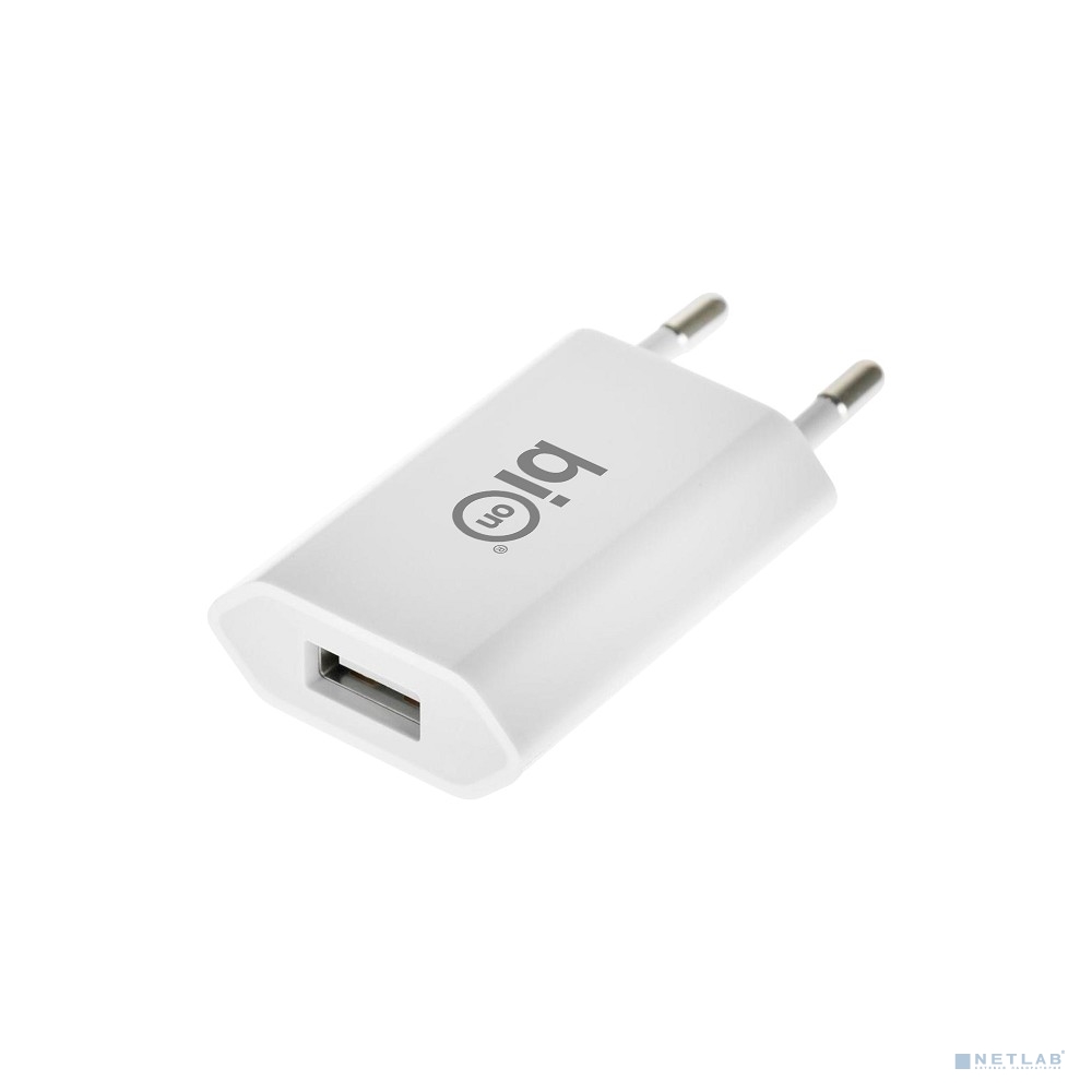Блок пит USB сетевой  Bion USB-A, 5 Вт, белый [BXP-ADP-A-5W]