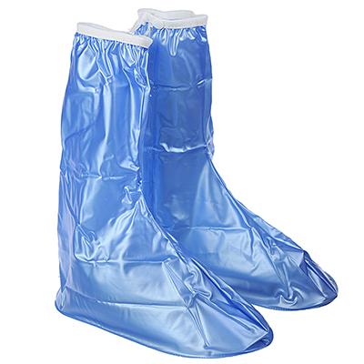 Чехлы водонепроницаемые для обуви, синий, на молнии, ПВХ, 5 размеров   24х14х5