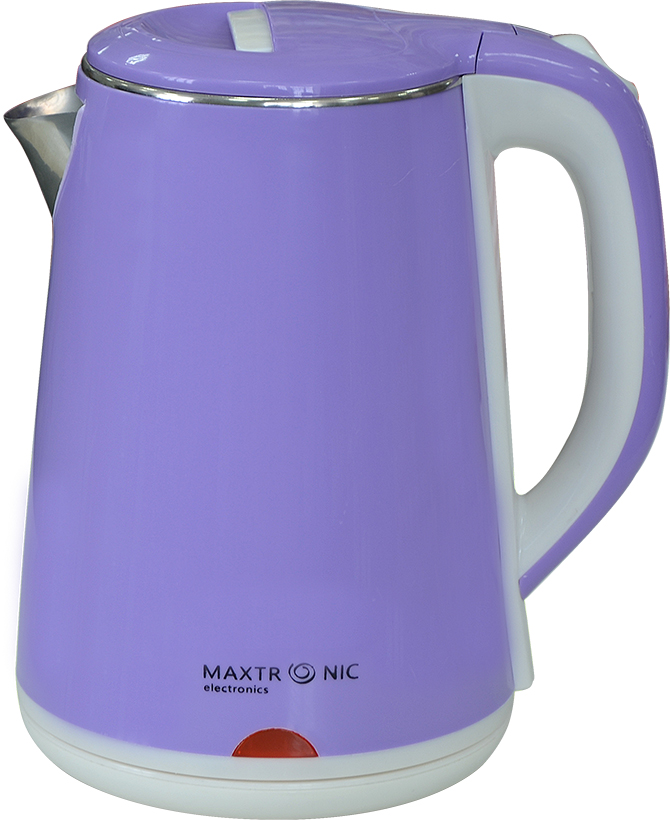 Чайник MAXTRONIC MAX-319A сирень (2л, двойн стенки, колба нерж, диск 1,8кВт) 12/уп