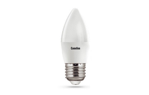 Эл. лампа светодиодная Camelion LED-C35- 8W-/845/E27 (Свеча 8Вт 220В, аналог 75Вт) уп.1/10/100