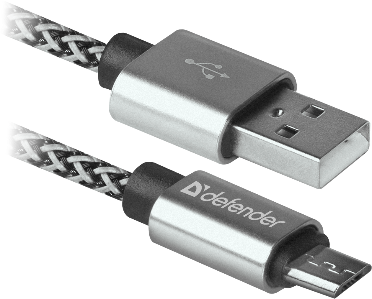 Кабель USB08-03Т PRO USB 2.0 белый, AM-MicroBM, 1м, 2,1А DEFENDER