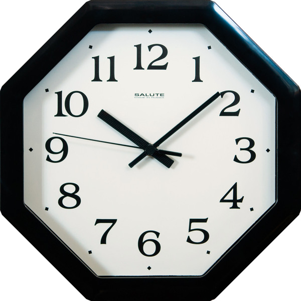 Часы настенные  Салют 28х28  П - Б6 - 021 пластик (10/уп)