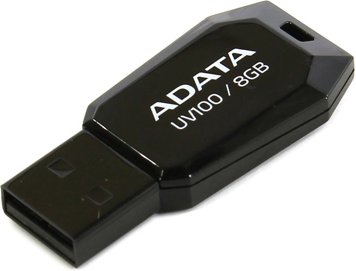 USB2.0 FlashDrives 8Gb ADATA UV100 black