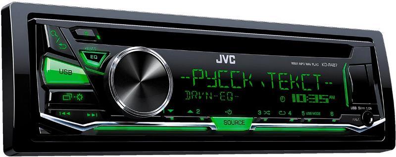 Авто магнитола  JVC KD-R487   (CD/MP3/USB)