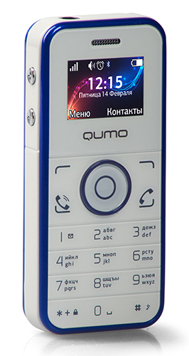 тел.мобильный QUMO Push mini белый с синим