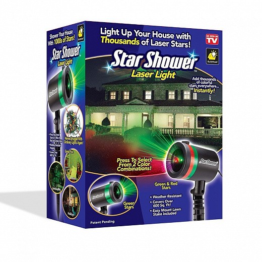 лазерный проектор Star Shower As Seen on TV Motion Laser Lights Star Projector